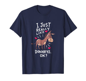 Funny shirts V-neck Tank top Hoodie sweatshirt usa uk au ca gifts for I Love Donkeys, Funny Donkey T-Shirt 2326343