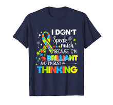 Load image into Gallery viewer, Funny shirts V-neck Tank top Hoodie sweatshirt usa uk au ca gifts for I&#39;m Brilliant And I&#39;m Busy Thinking T Shirt - Autism Kids 3197114
