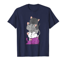 Load image into Gallery viewer, Funny shirts V-neck Tank top Hoodie sweatshirt usa uk au ca gifts for Kawaii Cat Pile Anime T-shirt - Asexual Pride Flag Kittens 1191277

