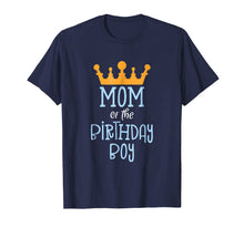 Load image into Gallery viewer, Mom Of The Birthday Boy T-Shirt - Gold Crown Design
