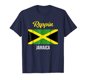 Funny shirts V-neck Tank top Hoodie sweatshirt usa uk au ca gifts for Jamaica Flag Reppin West Indies T Shirt 1925589