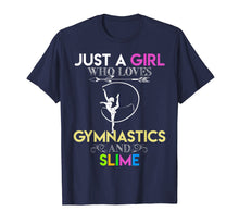 Load image into Gallery viewer, Funny shirts V-neck Tank top Hoodie sweatshirt usa uk au ca gifts for Cute Just A Girl Who Loves Gymnastics and Slime Gift T-shirt 1281952
