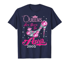 Load image into Gallery viewer, Funny shirts V-neck Tank top Hoodie sweatshirt usa uk au ca gifts for Queens are born in April 2005 T Shirt 14th Birthday Shirt 2941283
