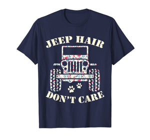 Funny shirts V-neck Tank top Hoodie sweatshirt usa uk au ca gifts for Funny Jeep-Hair Don't Care Cute Shirt Drive Jeeps-Lover Dog 2046414
