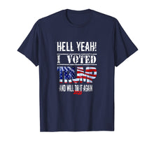 Load image into Gallery viewer, Funny shirts V-neck Tank top Hoodie sweatshirt usa uk au ca gifts for Trump 2020 T-shirt I Voted Trump MAGA Shirt Flag Tee 2129616
