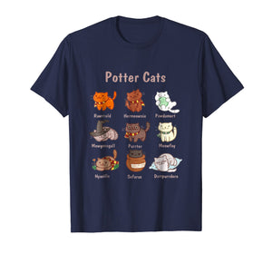 Potter Cats t-shirt, Funny Gifts For Cat Lovers Tshirt