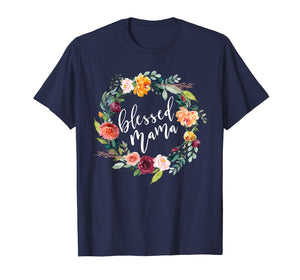 Funny shirts V-neck Tank top Hoodie sweatshirt usa uk au ca gifts for Mom Shirts With Sayings Blessed Mama Tshirt T Women Gifts 572373