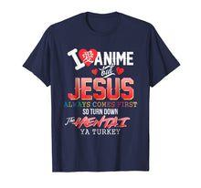 Load image into Gallery viewer, Funny shirts V-neck Tank top Hoodie sweatshirt usa uk au ca gifts for I Love Anime But Jesus Always Comes First Shirt Gifts 1789805
