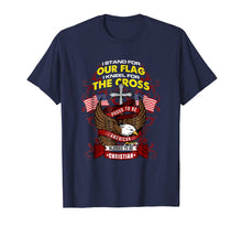 Load image into Gallery viewer, Funny shirts V-neck Tank top Hoodie sweatshirt usa uk au ca gifts for 'I Stand For The Flag And Kneel For The Cross' Shirt 3323049
