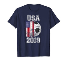 Load image into Gallery viewer, USA Flag 2019 France - Women's World Soccer Tournament Tee 66725

