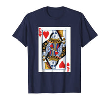 Load image into Gallery viewer, Valentines Day Gifts - Queen Of Hearts Cards Couple T Shirt
