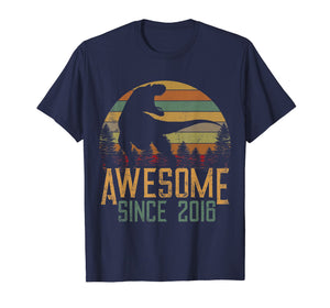 Funny shirts V-neck Tank top Hoodie sweatshirt usa uk au ca gifts for Awesome Since 2016 T-Shirt 3 Years Old Dinosaur Gift 1299248