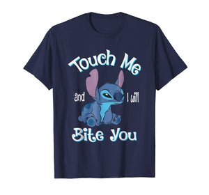 Funny shirts V-neck Tank top Hoodie sweatshirt usa uk au ca gifts for Stitch Touch Me And I Will Bite You Funny shirt for fans 177339