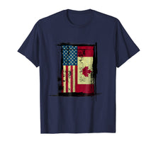 Load image into Gallery viewer, Funny shirts V-neck Tank top Hoodie sweatshirt usa uk au ca gifts for Canadian American Flag T-Shirt - Vintage Canada USA Tee 1084438
