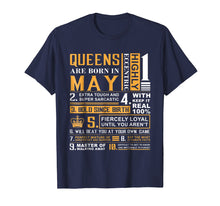 Load image into Gallery viewer, May Birthday Gifts - Queens Are Born In May T-Shirt
