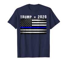 Load image into Gallery viewer, Funny shirts V-neck Tank top Hoodie sweatshirt usa uk au ca gifts for Thin Blue Line Trump 2020 T-shirt American Flag blue line 1367524
