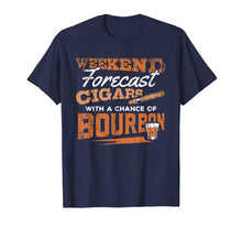 Load image into Gallery viewer, Funny shirts V-neck Tank top Hoodie sweatshirt usa uk au ca gifts for Weekend Forecast Cigars and Bourbon Funny Whiskey T-Shirt 1786893
