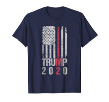 Load image into Gallery viewer, Funny shirts V-neck Tank top Hoodie sweatshirt usa uk au ca gifts for Trump 2020 T Shirt - Thin Red Line Firefighter Trump Support 1529376
