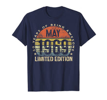 Load image into Gallery viewer, Born May 1969 Limited Edition T-Shirt 50th Birthday Gifts
