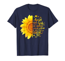 Load image into Gallery viewer, Funny shirts V-neck Tank top Hoodie sweatshirt usa uk au ca gifts for April Girls 1971 Shirt 48th Birthday Sunflower TShirt Gifts 3181136

