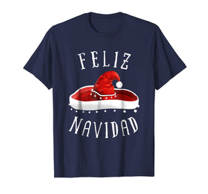 Funny shirts V-neck Tank top Hoodie sweatshirt usa uk au ca gifts for Santa Hat Sombrero Christmas Mexico Feliz Navidad T Shirt 2117808