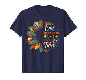 Funny shirts V-neck Tank top Hoodie sweatshirt usa uk au ca gifts for I Became A CNA Because Your Life Is Worth My Time Shirt 568919