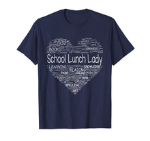 Load image into Gallery viewer, School Lunch Lady Teacher Back To School Shirt Heart
