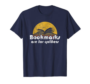 Funny shirts V-neck Tank top Hoodie sweatshirt usa uk au ca gifts for Vintage Reading Book Shirt Bookmarks Quitters Sunset Gift 1774453