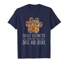 Load image into Gallery viewer, Funny shirts V-neck Tank top Hoodie sweatshirt usa uk au ca gifts for Easily Distracted By Dogs And Books T-Shirt 1786988
