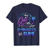 Load image into Gallery viewer, Funny shirts V-neck Tank top Hoodie sweatshirt usa uk au ca gifts for Womens Just A Girl Who Loves Gymnastics And Slime T-Shirt 2397705
