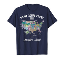 Load image into Gallery viewer, Funny shirts V-neck Tank top Hoodie sweatshirt usa uk au ca gifts for US National Parks Map T-Shirt 748142
