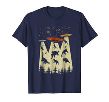 Load image into Gallery viewer, Vintage Dinosaur Alien Abduction T-shirt Funny Alien Shirt 330902
