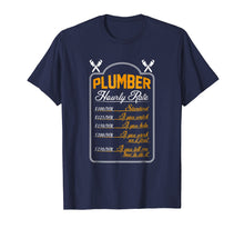 Load image into Gallery viewer, Funny shirts V-neck Tank top Hoodie sweatshirt usa uk au ca gifts for Plumber Hourly Rate T Shirt - Funny Plumber T Shirt 277948
