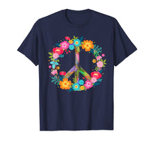 Load image into Gallery viewer, Peace Love T-Shirt Hippie Costume Tie Die 60s 70s
