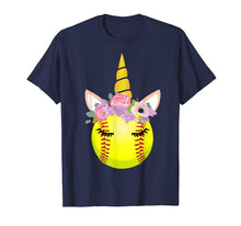 Load image into Gallery viewer, Softball Unicorn Shirt Funny Unicorn Lover Gifts For Girls
