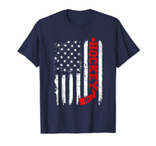 Load image into Gallery viewer, Funny shirts V-neck Tank top Hoodie sweatshirt usa uk au ca gifts for Hockey Stick Red American Flag Distressed T-Shirt 1786136
