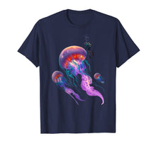 Load image into Gallery viewer, Funny shirts V-neck Tank top Hoodie sweatshirt usa uk au ca gifts for Jellyfish t-shirt beautiful jelly fish with scuba diver 688297

