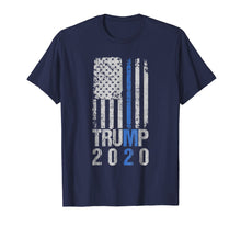 Load image into Gallery viewer, Funny shirts V-neck Tank top Hoodie sweatshirt usa uk au ca gifts for Trump 2020 T Shirt - Thin Blue Line Police For Trump 3485680
