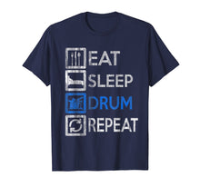 Load image into Gallery viewer, Funny shirts V-neck Tank top Hoodie sweatshirt usa uk au ca gifts for Vintage Drummer - Eat Sleep Drums Repeat - Drums T-Shirt 1808018

