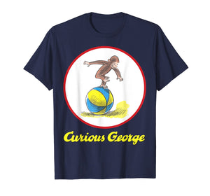 Funny shirts V-neck Tank top Hoodie sweatshirt usa uk au ca gifts for Curious George Having A Ball On The Beach Graphic T-Shirt 2225408