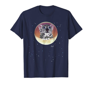 Schim Schimmel original artwork, baby snow leopard T-shirt