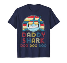 Load image into Gallery viewer, Retro Vintage Daddy Sharks Tshirt gift for Father
