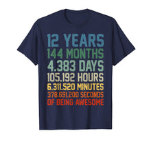 Load image into Gallery viewer, Vintage 12th Birthday Shirt Gift 12 Years Old Being Awesome
