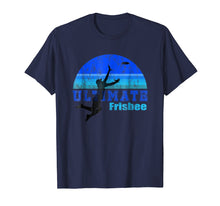 Load image into Gallery viewer, Funny shirts V-neck Tank top Hoodie sweatshirt usa uk au ca gifts for Ultimate Frisbee Shirt Sunset Blue Jumping Catch Distressed 2841022
