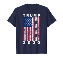 Load image into Gallery viewer, Funny shirts V-neck Tank top Hoodie sweatshirt usa uk au ca gifts for Trump MAGA 2020 Vintage American Flag T-Shirt 681480
