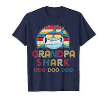 Load image into Gallery viewer, Retro Vintage Grandpa Sharks Tshirt gift for Mens
