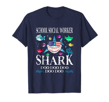 Load image into Gallery viewer, Funny shirts V-neck Tank top Hoodie sweatshirt usa uk au ca gifts for School Social Worker Shark Doo Doo Doo T-Shirt Gift 1205827
