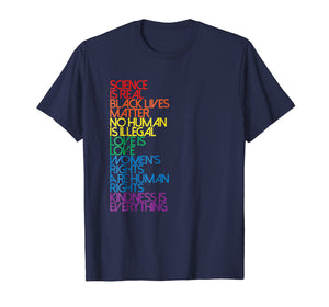 Science is Real Black Lives Matter shirts