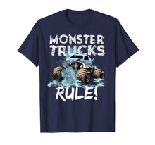 Load image into Gallery viewer, Funny shirts V-neck Tank top Hoodie sweatshirt usa uk au ca gifts for Monster Trucks Rule Shirt for Boys 224050
