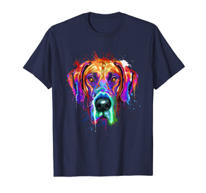 Splash Art Great Dane T-Shirt | Dane Puppy Lover Gifts